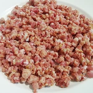 Geraeucherter Bauchabschnitte, gewolft